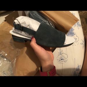 The Noelle Slingback Sandal in Suede